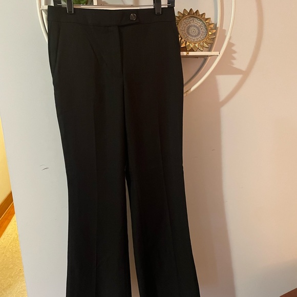 Ann Taylor Women's 4 Small S Black Trouser Pants - Picture 1 of 9